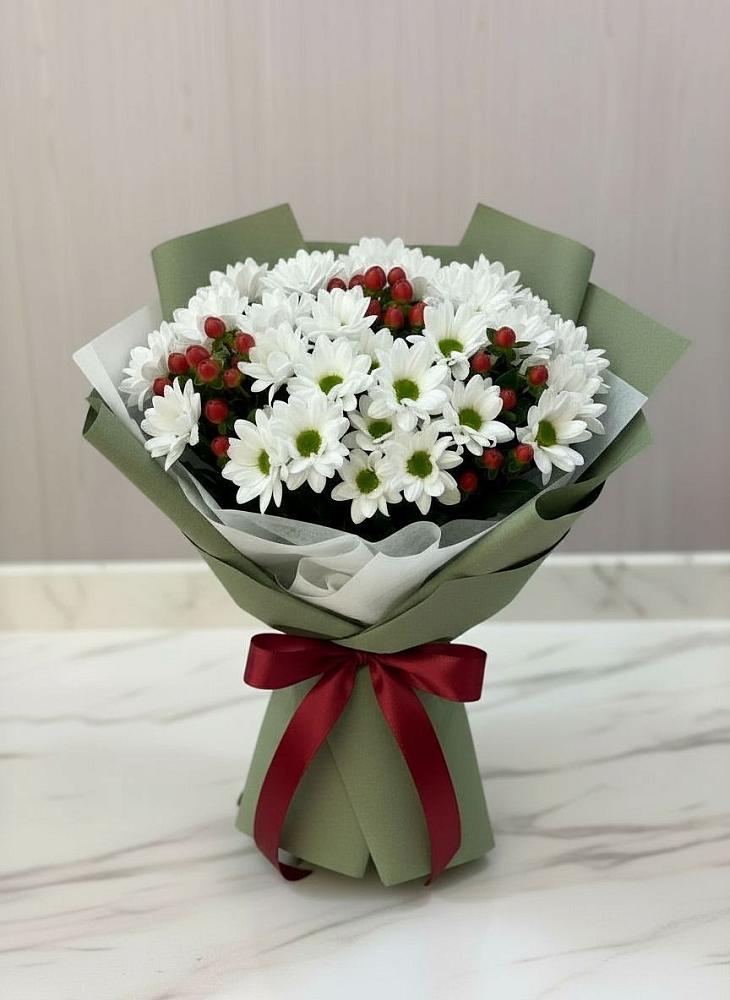 Букет цветов из: Хризантемы в Тихорецке