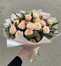 Букет Кремовые розы Латте в Тихорецке