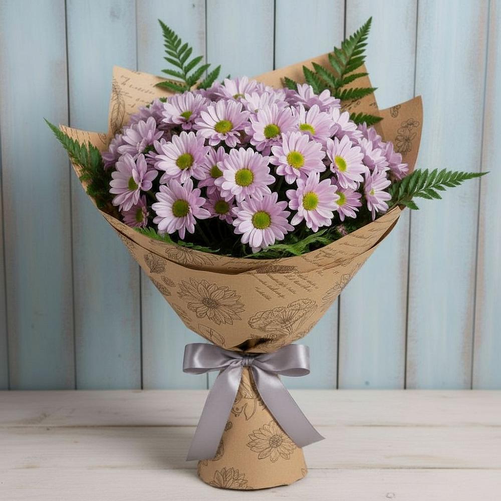 Букет цветов из: Хризантемы в Тихорецке