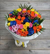 Букет цветов из:  Розы и Хризантемы в Тихорецке