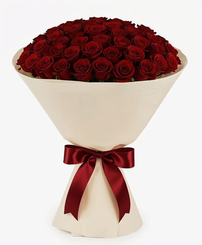 Букет 101 Бордовая роза Блэк Бакарра в Тихорецке