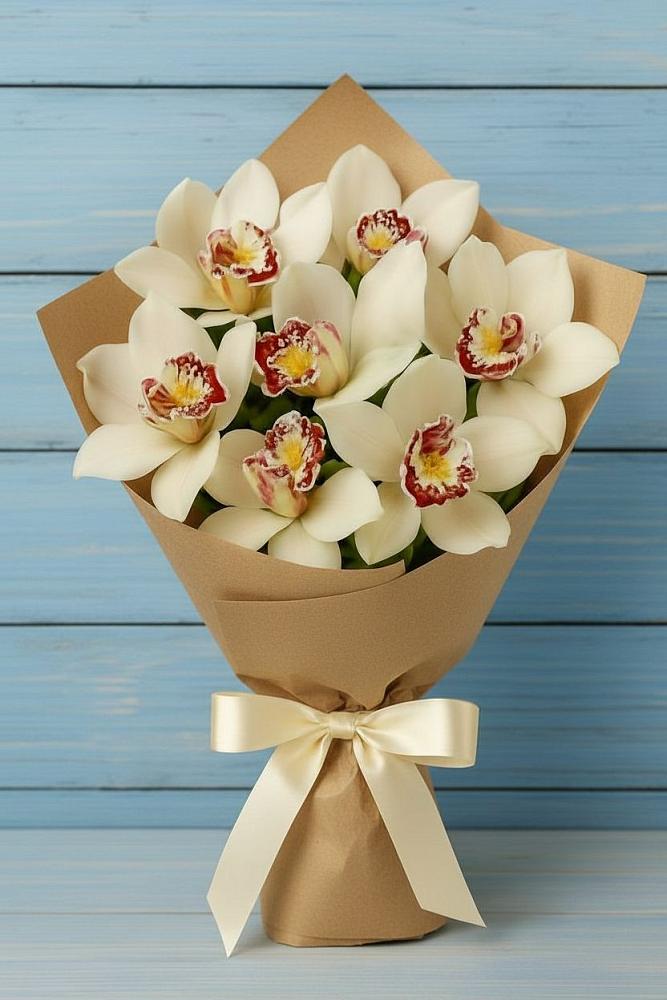 Букет цветов из: Орхидеи и Розы в Тихорецке