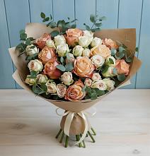 Букет цветов из:  Альстромерии и Розы в Тихорецке